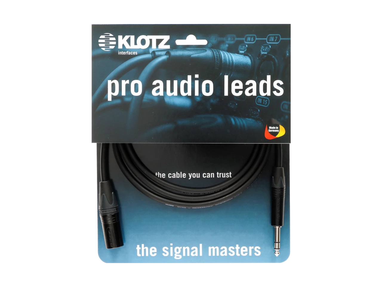 Klotz Cables Pro Audio Leads XLRm-KLst 5,0m